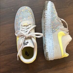 Nike AirForce I Shoes - Blue, Gray and Yellow